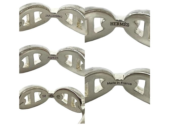 Hermès HERMES Chaine d'Ancre Enchainée Ring aus Sterlingsilber - Ansicht 3
