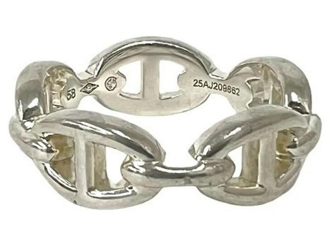 Hermès HERMES Chaine d'Ancre Enchainée Ring aus Sterlingsilber - Ansicht 4