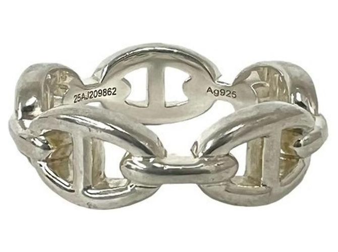 Hermès HERMES Chaine d'Ancre Enchainée Ring aus Sterlingsilber - Ansicht 5
