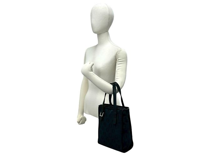 Loewe Vintage Anagram Pattern Handtasche Schwarz - Ansicht 2