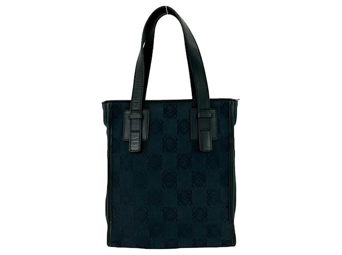 Loewe Vintage Anagram Pattern Handtasche Schwarz - Ansicht 3