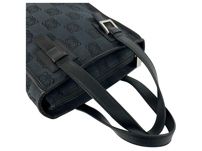 Loewe Vintage Anagram Pattern Handtasche Schwarz - Ansicht 4
