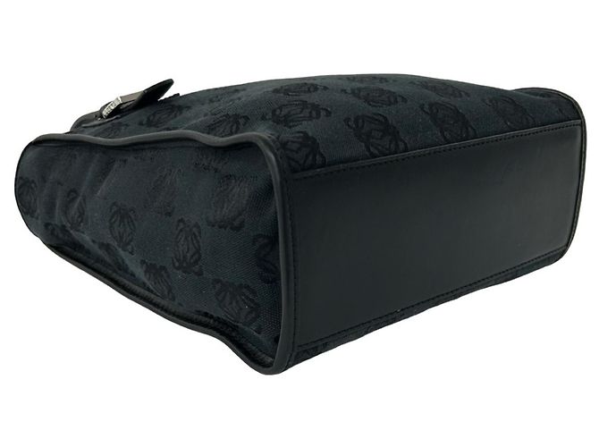 Loewe Vintage Anagram Pattern Handtasche Schwarz - Ansicht 7