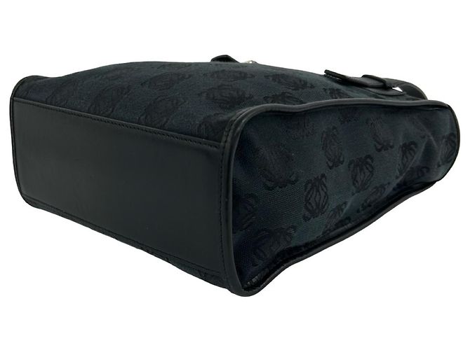 Loewe Vintage Anagram Pattern Handtasche Schwarz - Ansicht 8