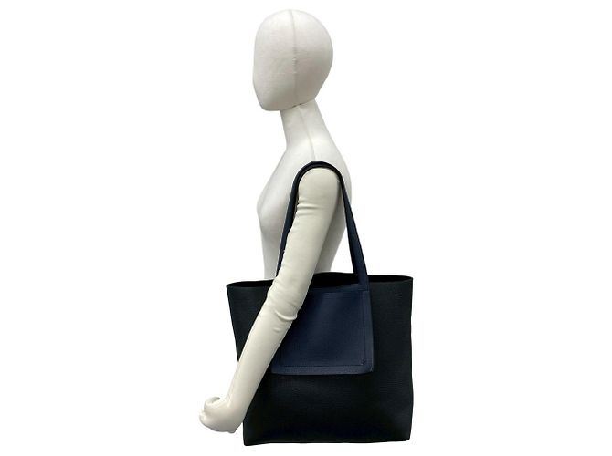 Hermès Borsa Tote Hermes Cabasellier 46 in Navy Blu navy - vista 2