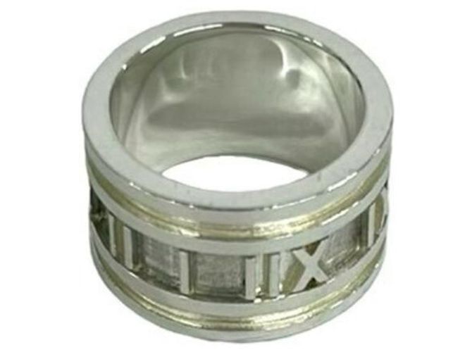 Tiffany & Co Anello Tiffany Vintage Wide Atlas Argento - vista 4
