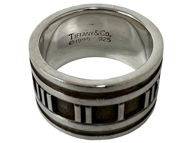 Tiffany & Co Anello Tiffany Vintage Wide Atlas Argento - vista 3