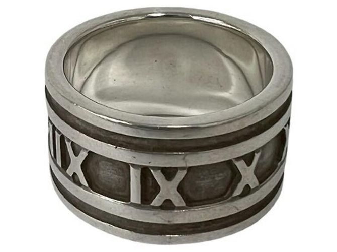 Tiffany & Co Anello Tiffany Vintage Wide Atlas Argento - vista 4