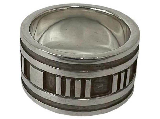 Tiffany & Co Anello Tiffany Vintage Wide Atlas Argento - vista 5