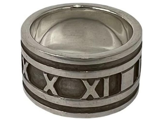 Tiffany & Co Anello Tiffany Vintage Wide Atlas Argento - vista 6