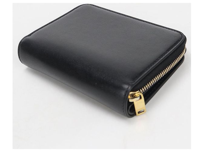 Cartera bi-fold para mujer Saint Laurent Negro - vista 2