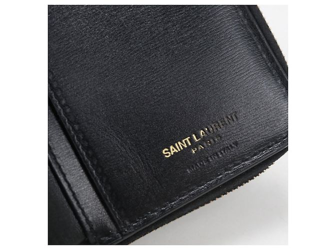 Cartera bi-fold para mujer Saint Laurent Negro - vista 5