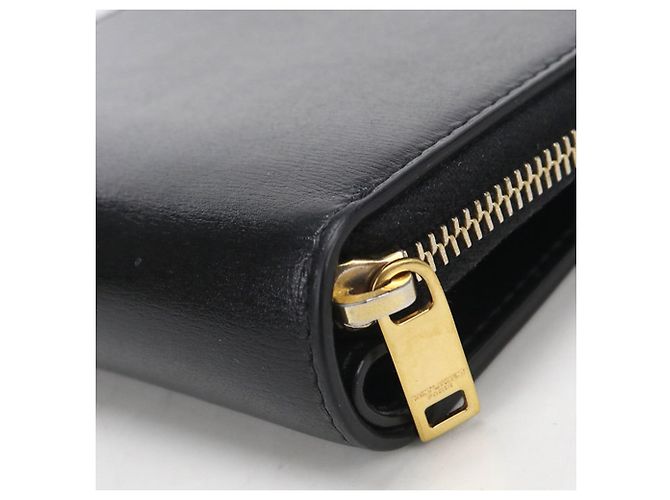 Cartera bi-fold para mujer Saint Laurent Negro - vista 7