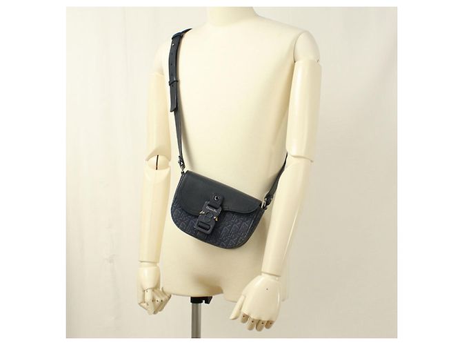 Borsa a tracolla Christian Dior DIOR Blu navy - vista 8