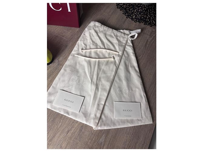 Gucci Jordaan Mocassini in tela monogramma GG Verde Giallo - vista 13