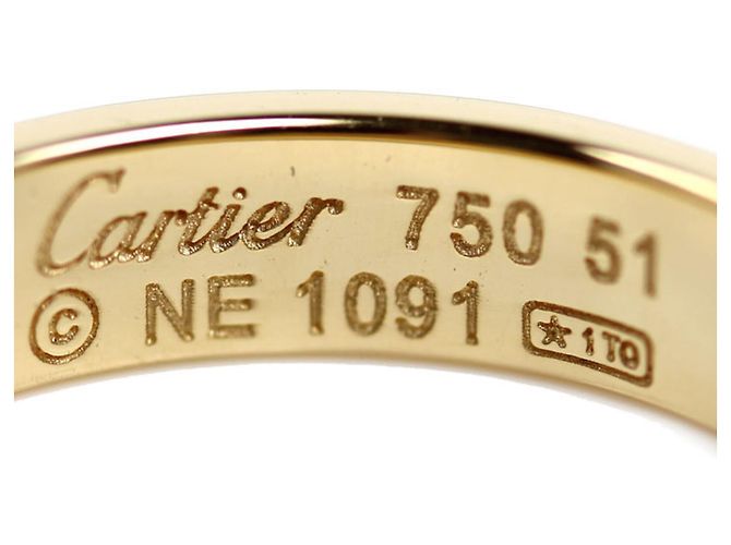 Cartier Anello Mini Love in oro giallo 18K con 1 diamante - vista 5