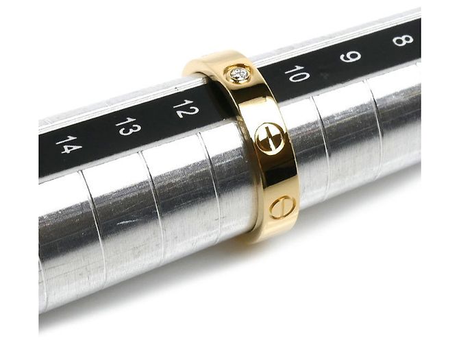 Cartier Anello Mini Love in oro giallo 18K con 1 diamante - vista 6