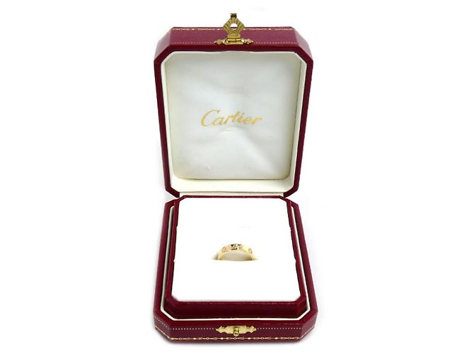 Cartier Anello Mini Love in oro giallo 18K con 1 diamante - vista 8