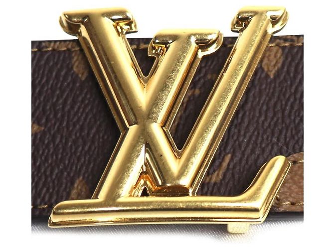 Cintura reversibile Louis Vuitton LV Dimension Marrone - vista 3