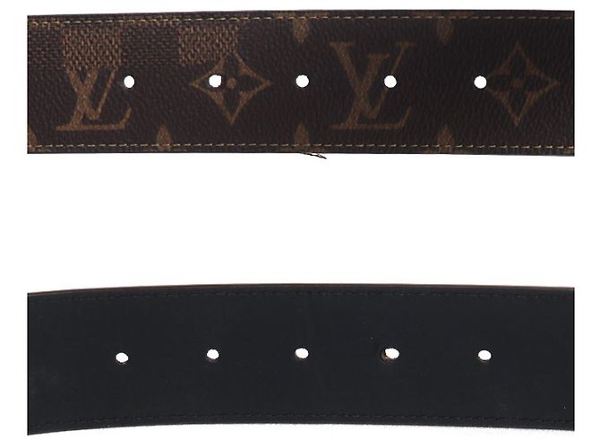 Cintura reversibile Louis Vuitton LV Dimension Marrone - vista 5