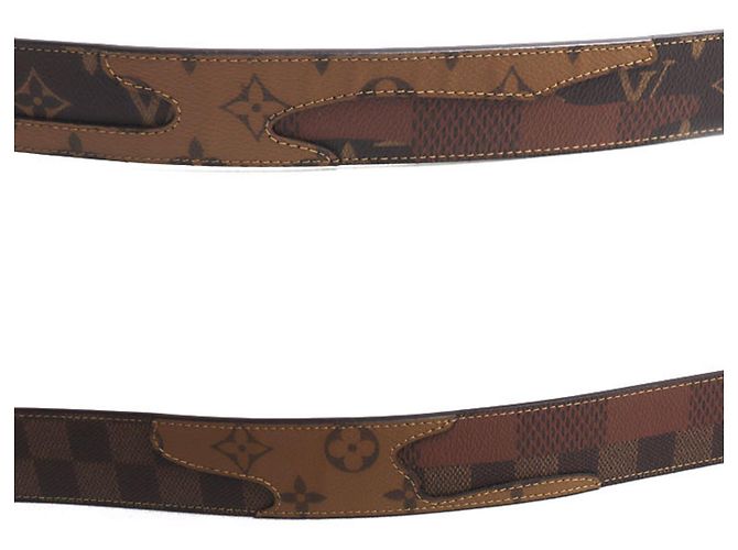 Cintura reversibile Louis Vuitton LV Dimension Marrone - vista 6