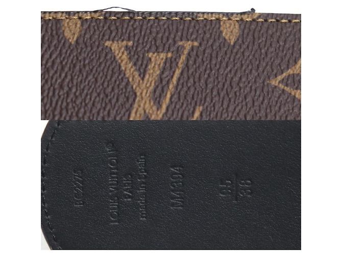 Cintura reversibile Louis Vuitton LV Dimension Marrone - vista 8