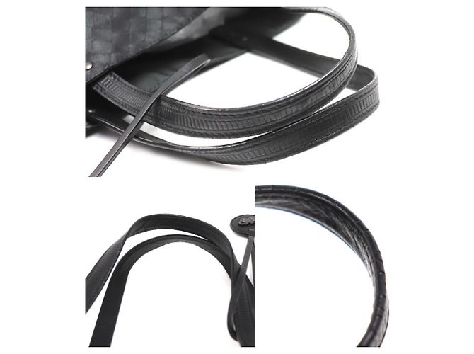 Borsa Tote Bottega Veneta Intrecciato Illusion Nero - vista 5