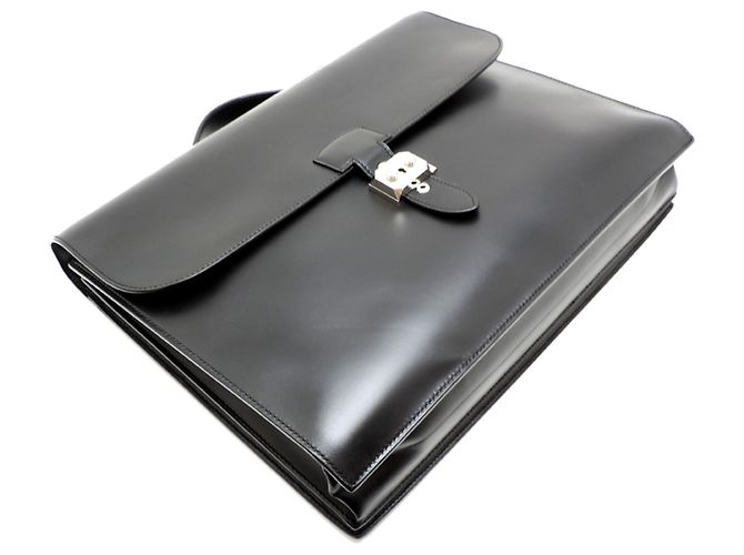 Hermès Hermes Sac à Dépêches 38 Briefcase Noir - vue 3