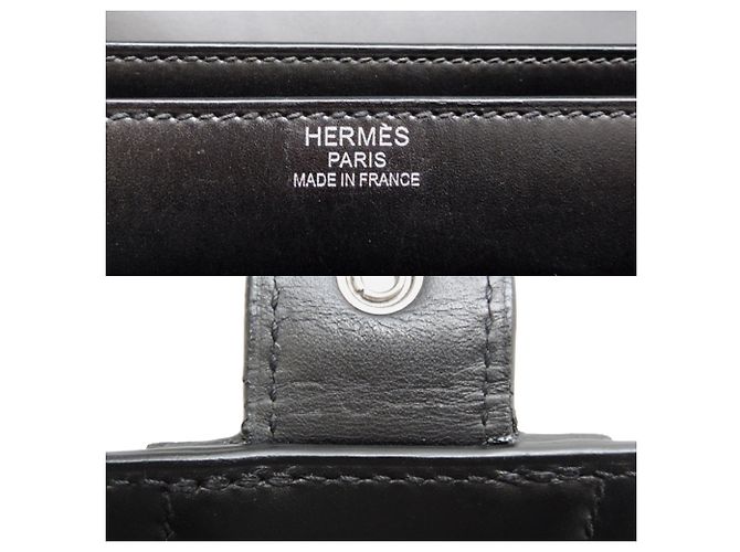 Hermès Hermes Sac à Dépêches 38 Briefcase Noir - vue 7