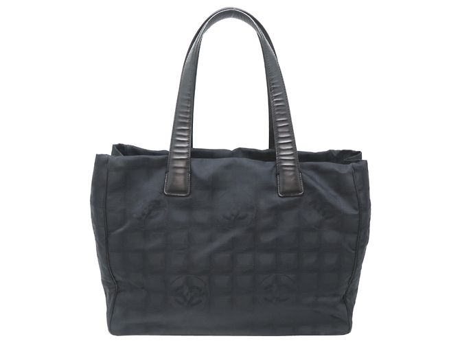 Borsa Tote da donna Chanel Travel Line Nero - vista 2