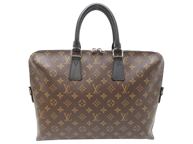 Borsa Louis Vuitton Portedocument Jour Marrone - vista 2