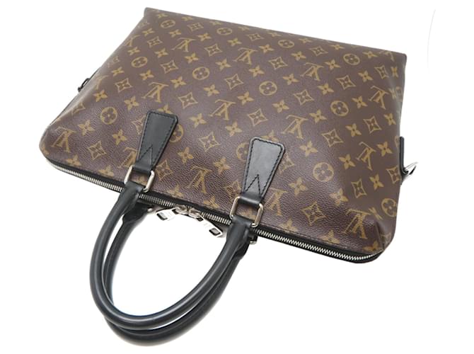 Borsa Louis Vuitton Portedocument Jour Marrone - vista 4