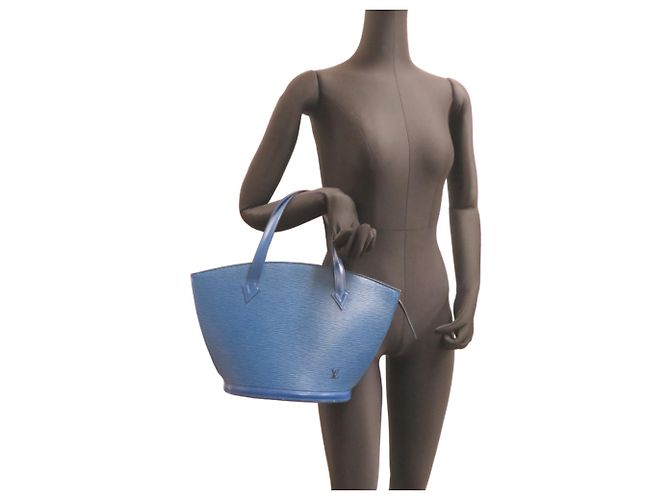 Louis Vuitton Saint Jacques PM Damen Tote Bag Blau - Ansicht 9