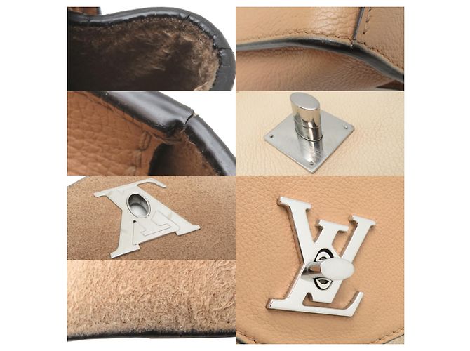 Borsa a tracolla Louis Vuitton MyLockme BB Beige Crudo - vista 10