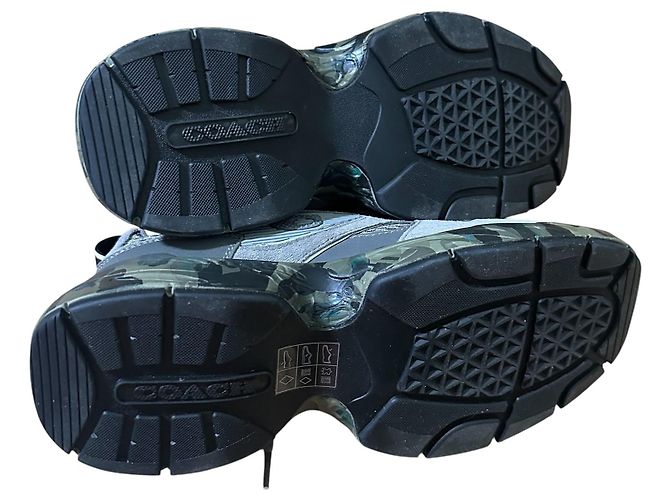 Coach Tech Runner Sneakers Camouflage Grigio Uomo - vista 5
