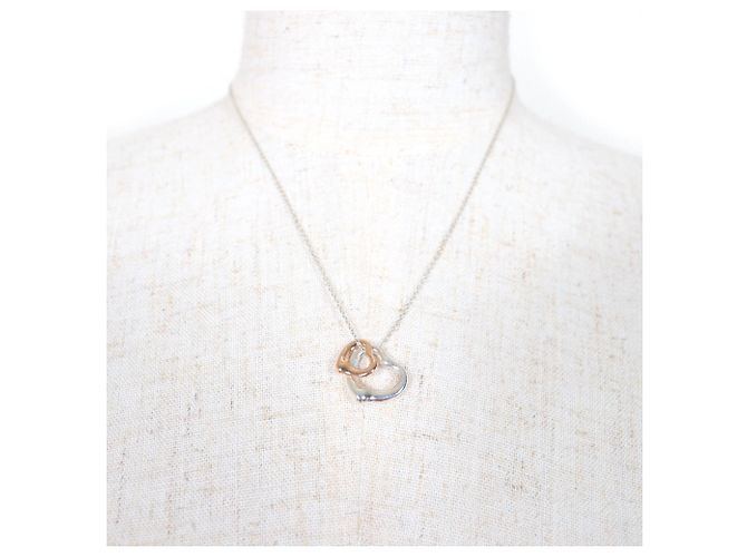 Tiffany & Co Collana con pendente Tiffany Elsa Peretti Open Heart Argento D'oro - vista 4