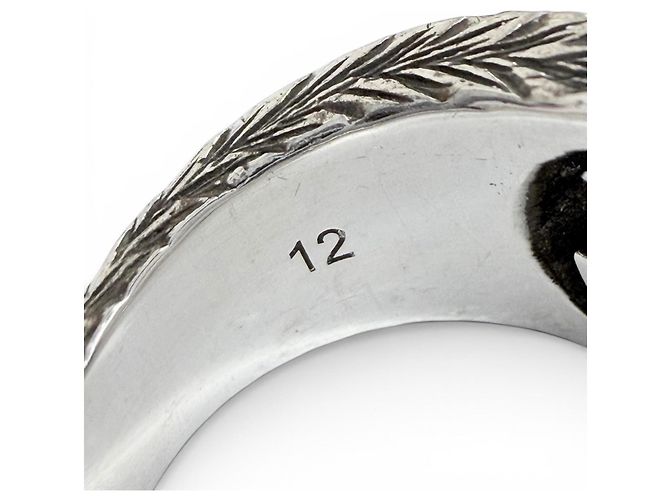 Gucci Silver 925 Interlocking G Band Ring Silvery - view 8