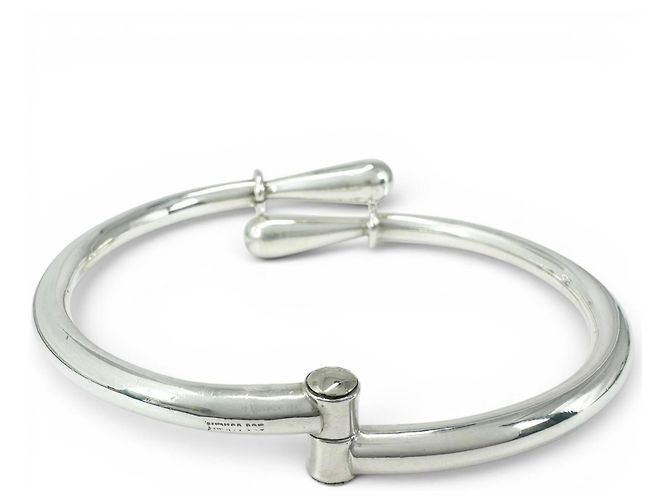 Tiffany & Co. Mexican Hinge Silver Bangle Silvery - view 3