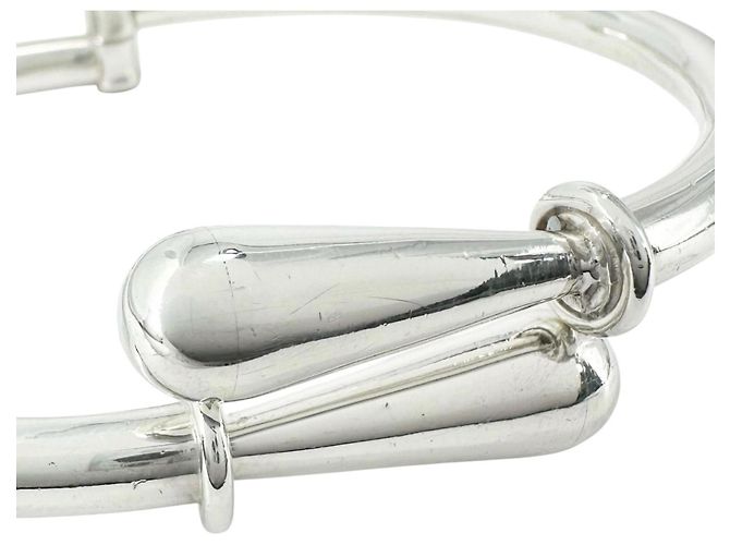 Tiffany & Co. Mexican Hinge Silver Bangle Silvery - view 7