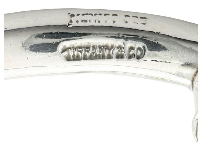 Tiffany & Co. Mexican Hinge Silver Bangle Silvery - view 8