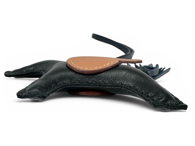 Hermès Charm per borsa Hermes Rodeo Pegasus PM Nero Blu D'oro - vista 4