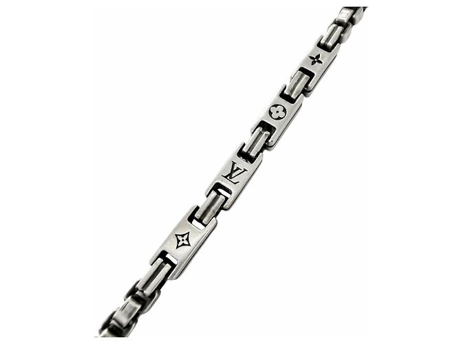 Collana a catena Monogram in argento 925 Louis Vuitton - vista 4