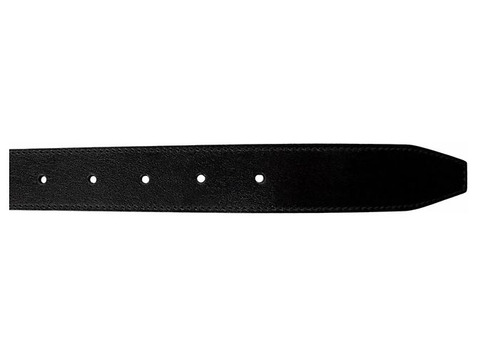Gucci GG Logo Ledergürtel mit quadratischer Schnalle Schwarz Silber - Ansicht 7