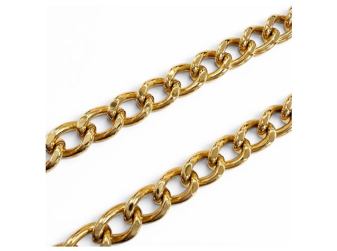 Collana Chanel Vintage 96A Coco Mark Turnlock D'oro - vista 7