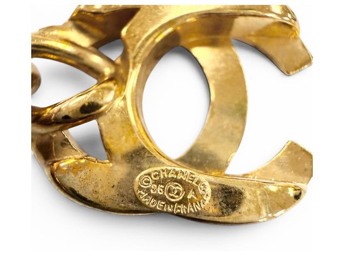 Collana Chanel Vintage 96A Coco Mark Turnlock D'oro - vista 8