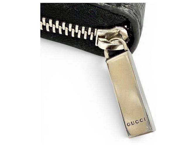 Gucci Black Leather Long Wallet - view 7