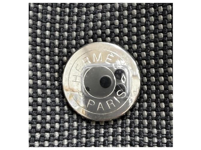 Hermès Zaino in tela Hermes Herline Ad PM Marrone - vista 10