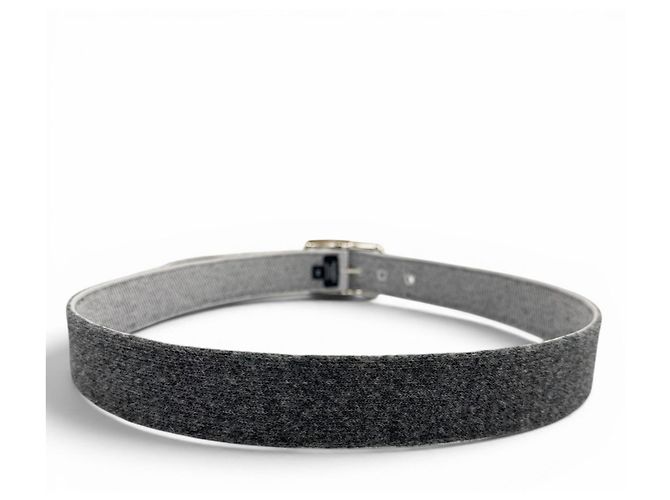 Hermès Cinto HERMES Cape Cod 32mm Woolly Prateado com Fivela de Pino Marrom - vista 3