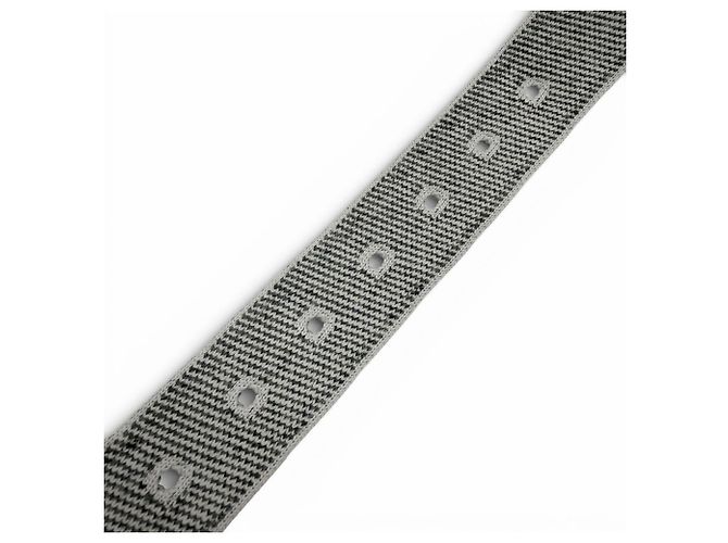 Hermès Cinto HERMES Cape Cod 32mm Woolly Prateado com Fivela de Pino Marrom - vista 7