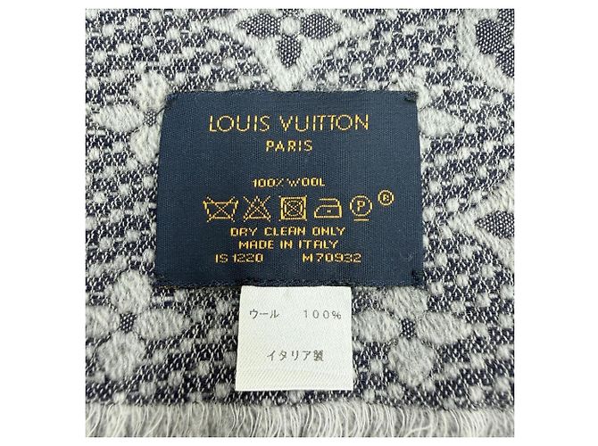 Stola in lana classica Monogram Louis Vuitton Marrone - vista 6